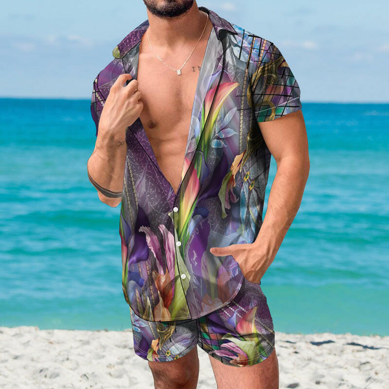 Classic 3D Printed Men's Shirt Beach wear