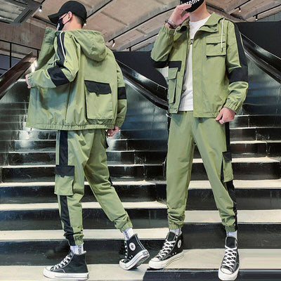 Men's Coat & Pants Fashion Jacket Sportswear Set