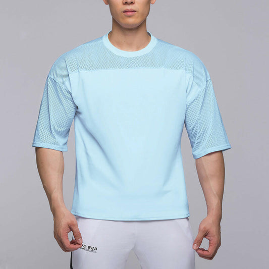 Men's Short Sleeve Mesh Cloth Breathable Comfortable T-shirt