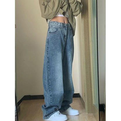 Plus Size High Waist Wide Leg Jeans For Women