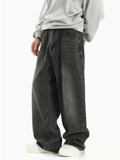 Men's Retro Straight Wide Leg Jeans