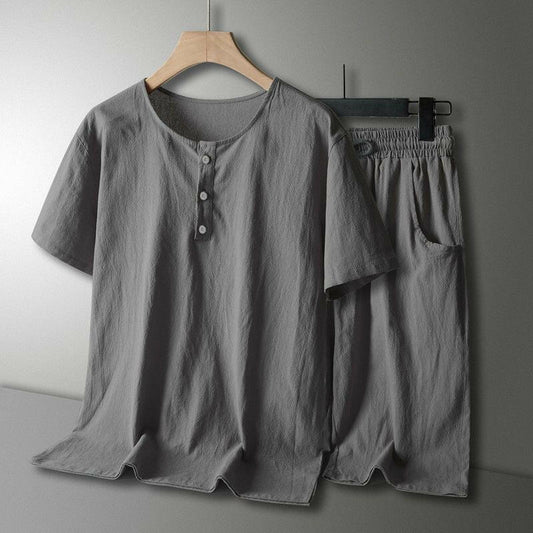 Men's Loose t-Shirt & Short Sleeve Set