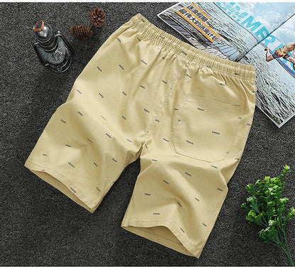 Solid color shorts men's