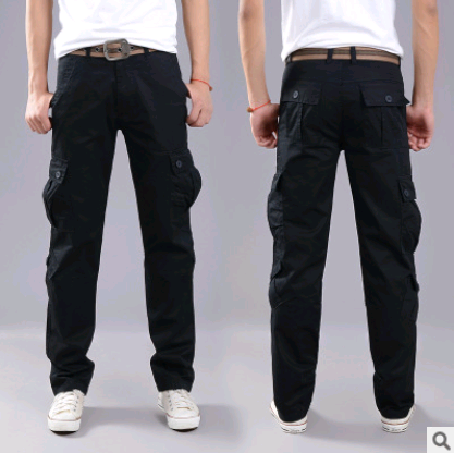 Multi-pocket overalls military pants casual trousers