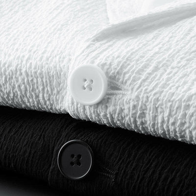 White Men's Casual Suit Jacket Men's Set