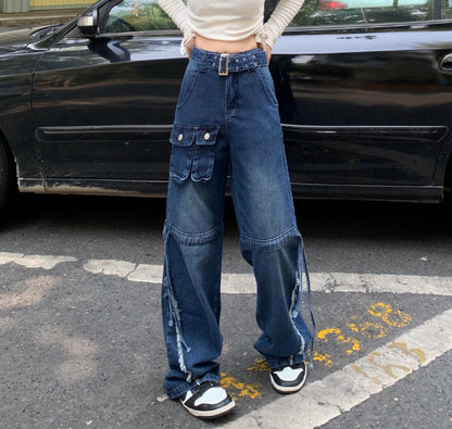 Vintage High Waist Loose Wide Leg Jeans