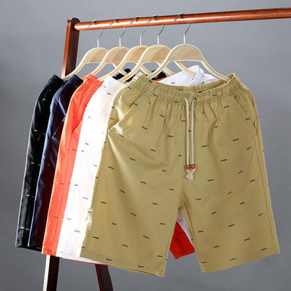 Solid color shorts men's