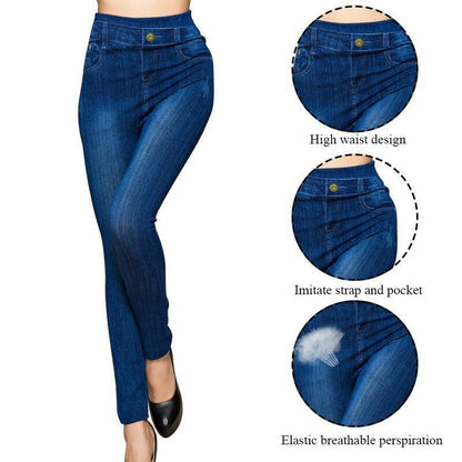 Women's Pure Blue Skinny Denim