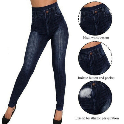 Women's Pure Blue Skinny Denim