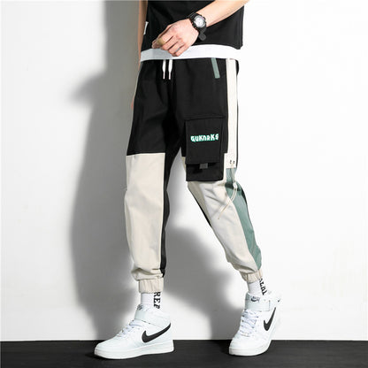 Overalls Men's New Trendy Brand Loose-fitting Casual Cropped Trousers