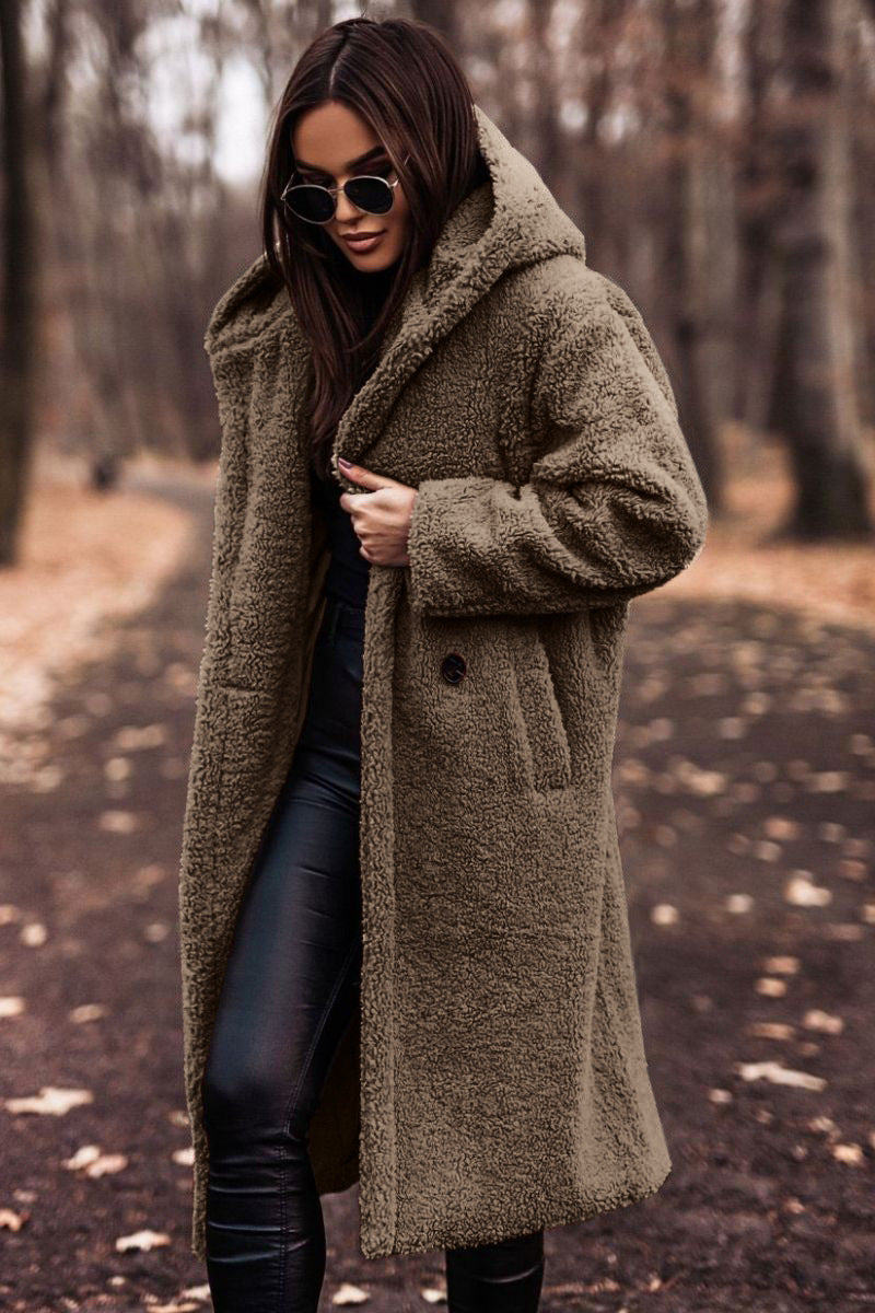 Women’s Plush Teddy Coat – Warm Winter Outwear