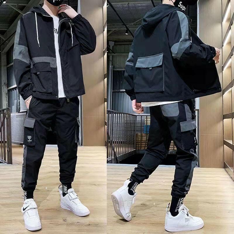 Men's Coat & Pants Fashion Jacket Sportswear Set