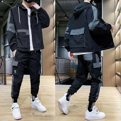 Men's Coat & Pants Fashion Jacket Sportswear Set