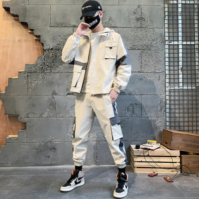 Men's Coat & Pants Fashion Jacket Sportswear Set