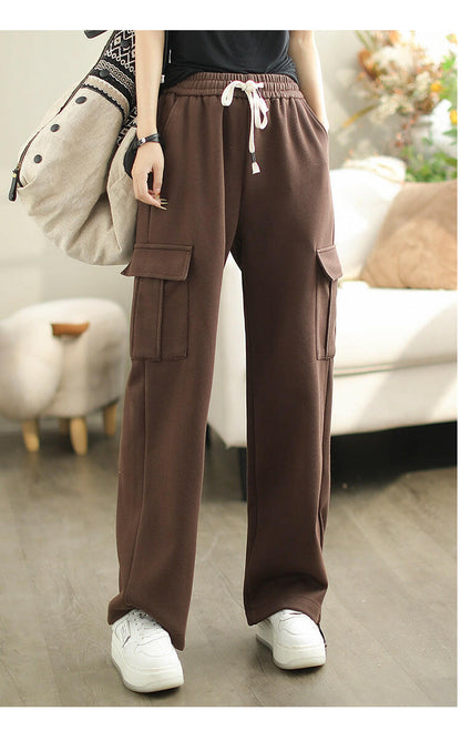 Simple All-match Solid Color Loose Casual Working Pants