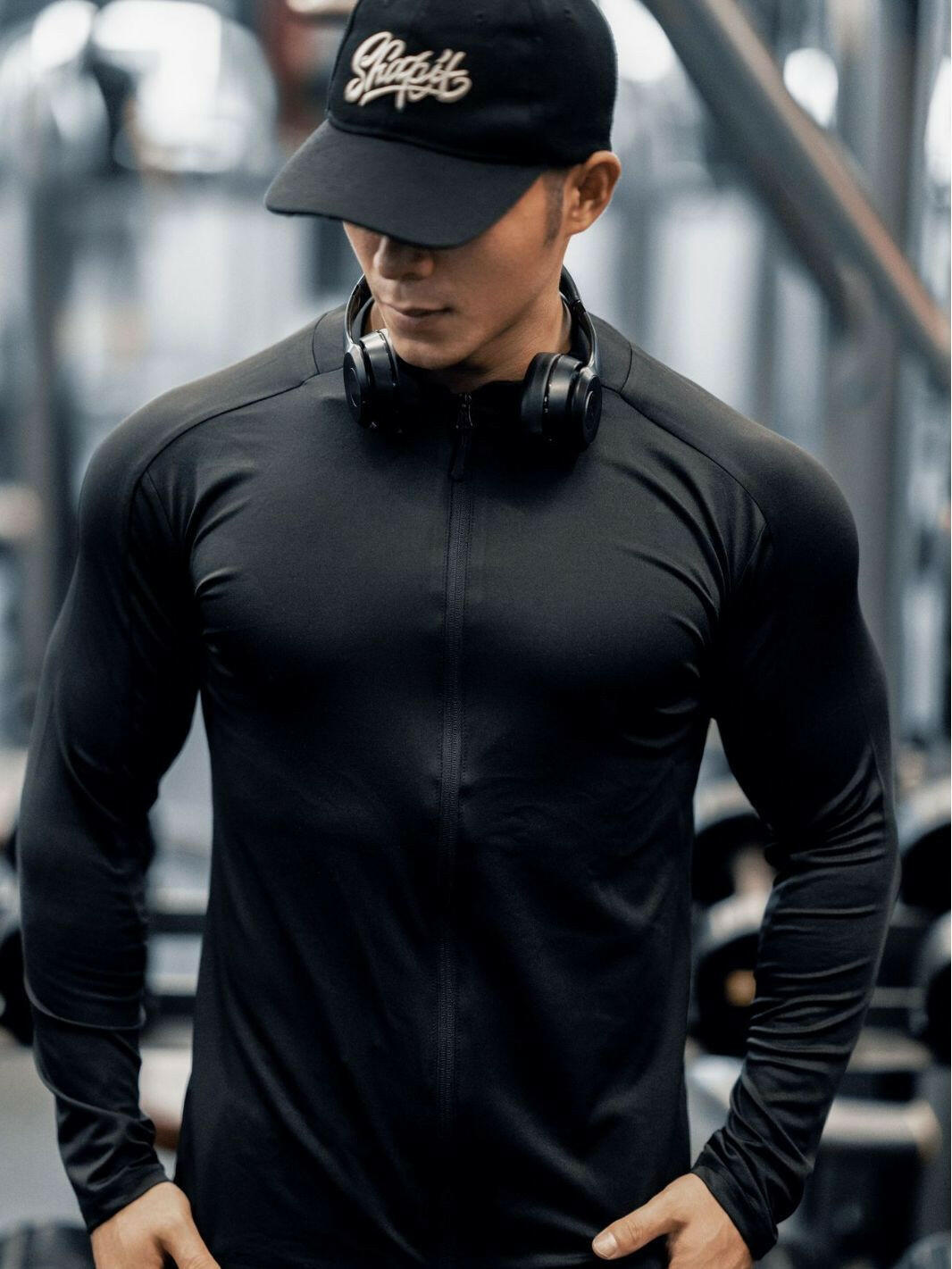 Fitness Sports Leisure Slim-fit Light Board Long-sleeve Zipper T-shirt