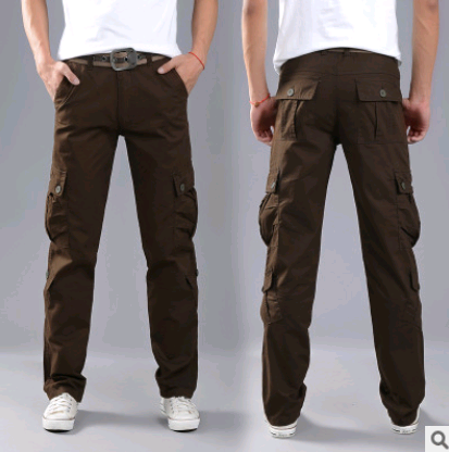 Multi-pocket overalls military pants casual trousers