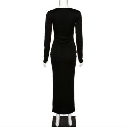 Elegant long black dresses
