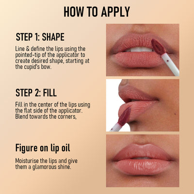 CL021 Double Head Non-stick Cup Lip Gloss