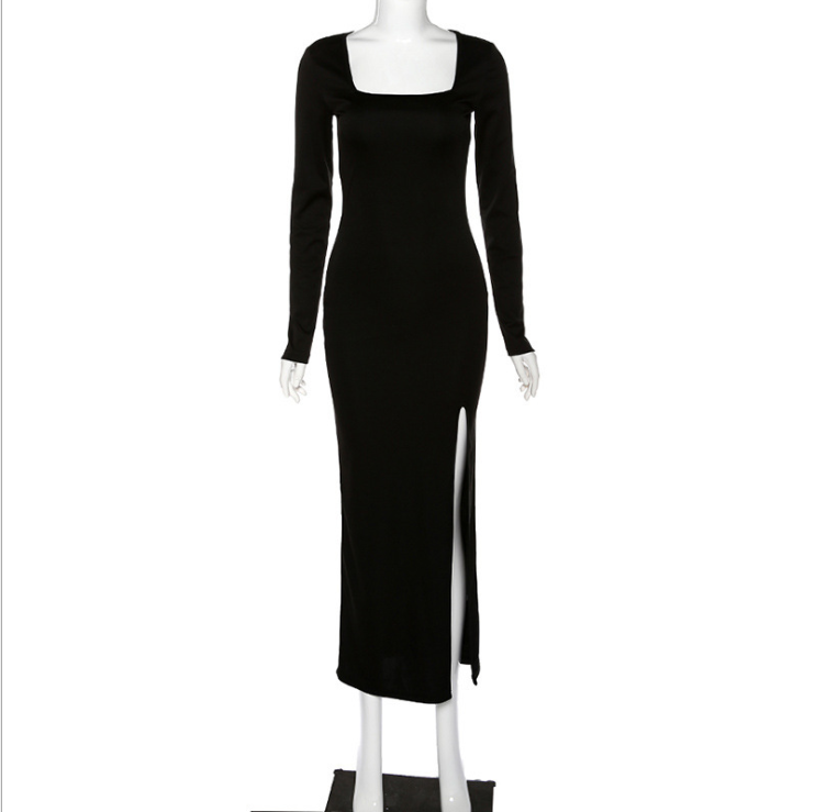 Elegant long black dresses