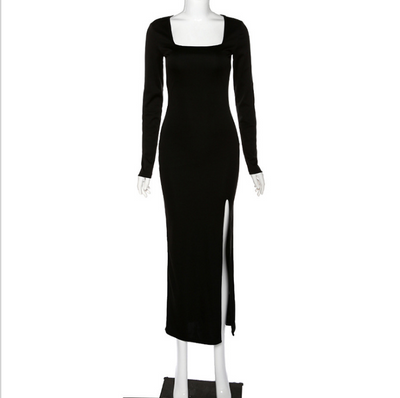Elegant long black dresses