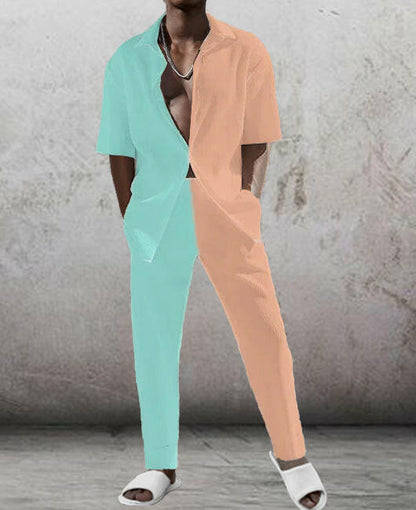 3D Printed Designs Shirt And Trousers Suit Set