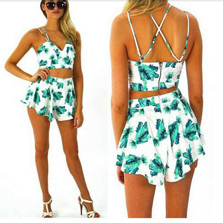 Women's Vest and shorts two-piece suit