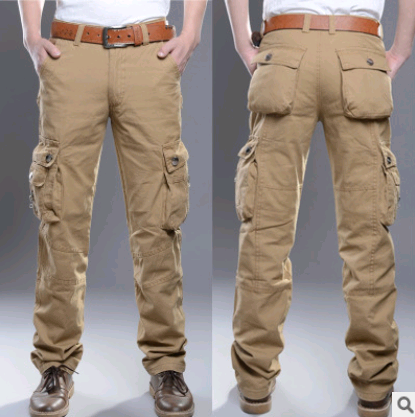 Multi-pocket overalls military pants casual trousers