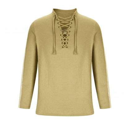 Mesh Long-sleeved Solid Color Collar Top