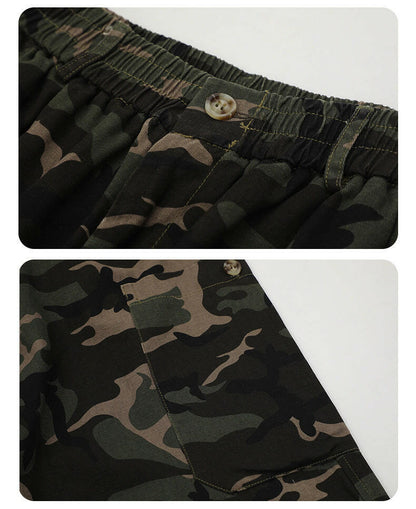 Camouflage Cargo Pants Adjustable Leg Shaping Outdoor