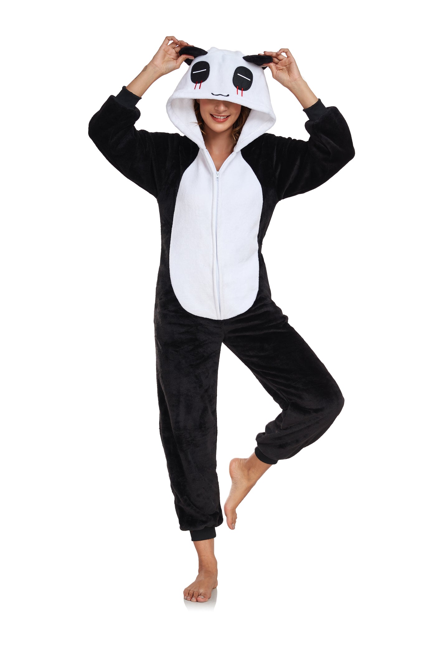 Onesie Animal Fleece Pajamas Halloween Cosplay Costumes Sleepwear Party Wear