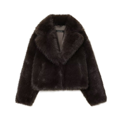 Artificial Fur Short Coat Jacket