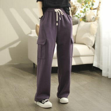 Simple All-match Solid Color Loose Casual Working Pants