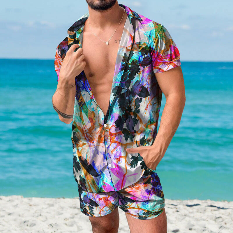 Classic 3D Printed Men's Shirt Beach wear