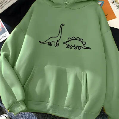 Loose Casual green hoodie