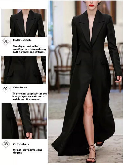 Women's Design Sense Niche Temperament Lightly Mature Adult Lady Like Woman King-size Coat