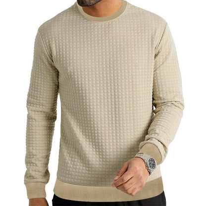 Men's Long-sleeved T-shirt Round Neck Sweater