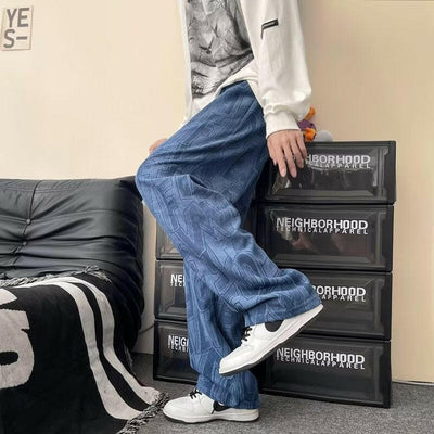 High Street Fashion Brand Hip Hop Straight Loose-fitting