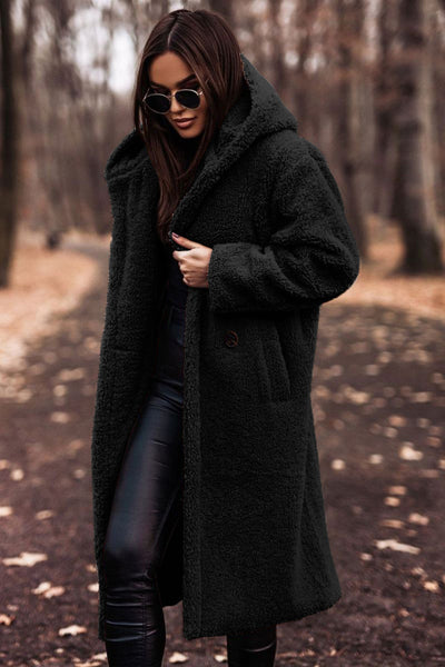 Women’s Plush Teddy Coat – Warm Winter Outwear