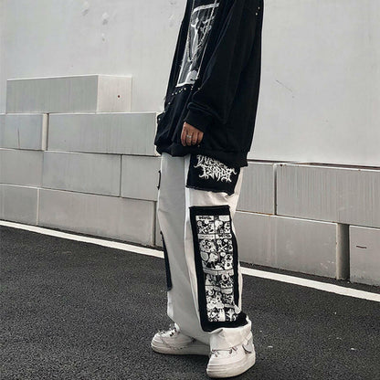 Male Ins Tide High Street Pants - Lazy Wind Style