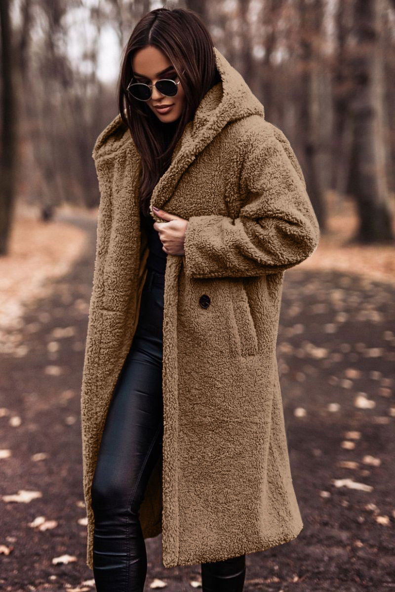 Women’s Plush Teddy Coat – Warm Winter Outwear