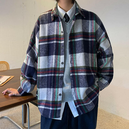 Autumn Plaid Long sleeve shirts