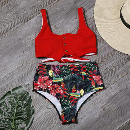 Women's Leaf Print Bikini