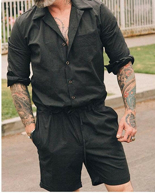 Men's Casual Fashion Suit Jumpsuit