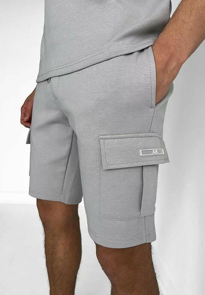 New Men's Leisure Multi-pocket Set