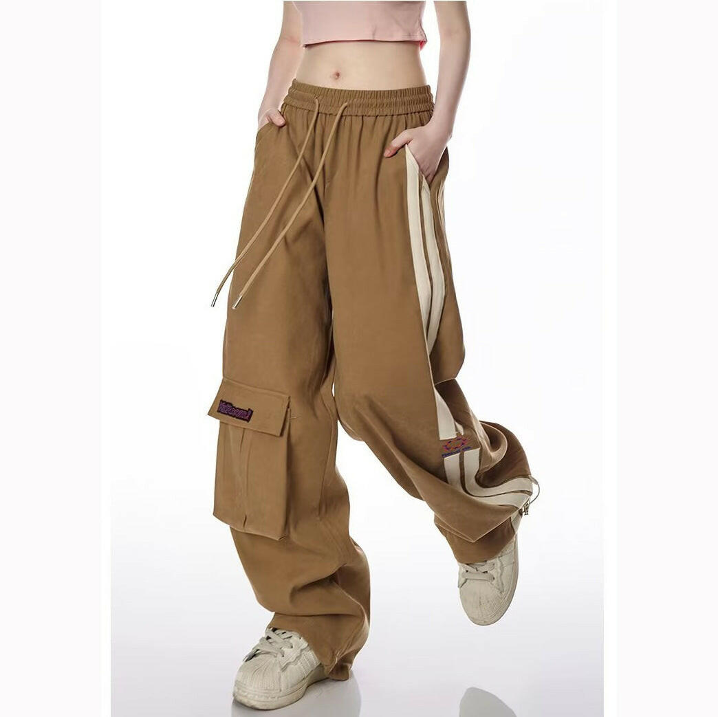 Women's Vintage Stripe Multi-pocket Casual Pants