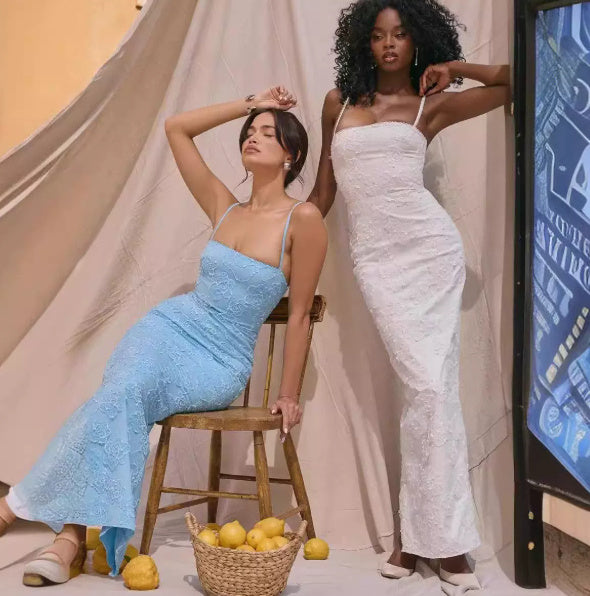 Women's Lace-style Strappy Dress