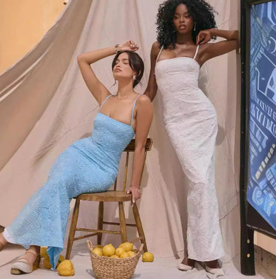 Women's Lace-style Strappy Dress