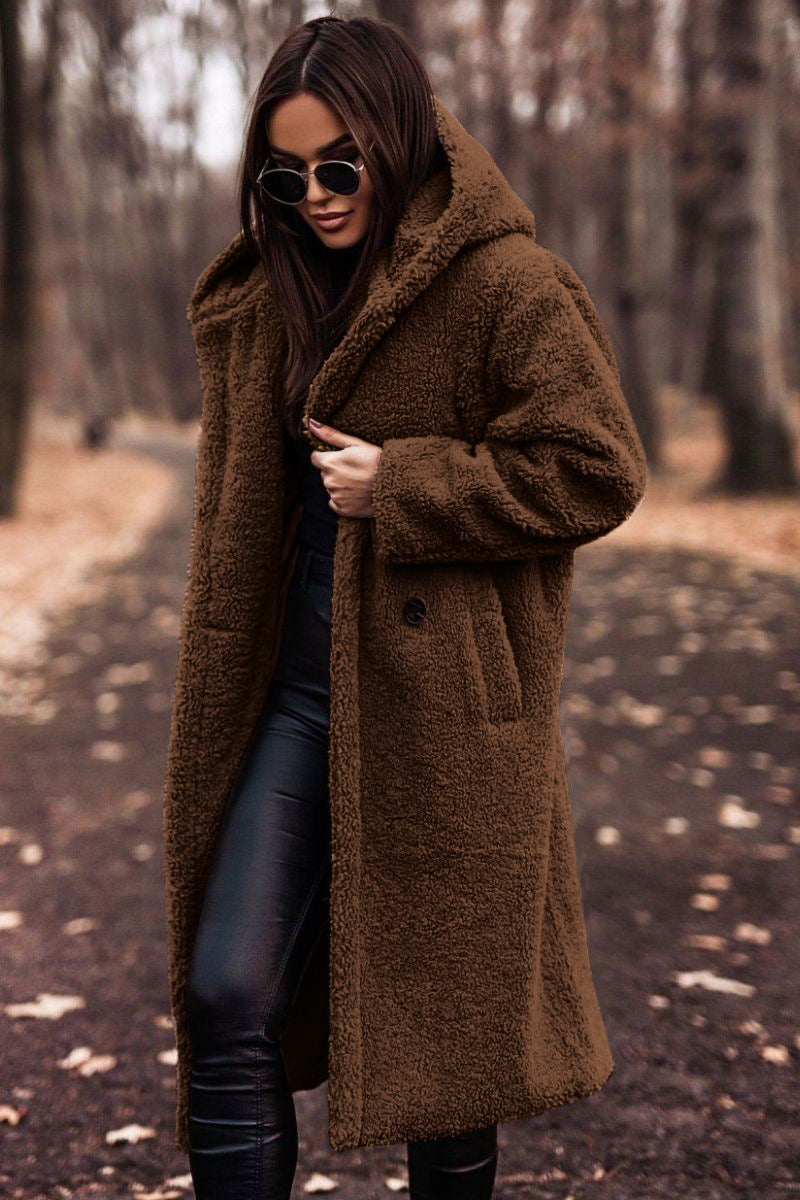 Women’s Plush Teddy Coat – Warm Winter Outwear
