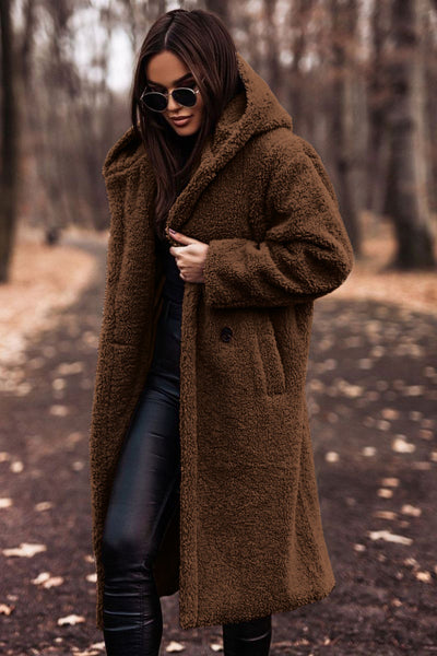 Women’s Plush Teddy Coat – Warm Winter Outwear